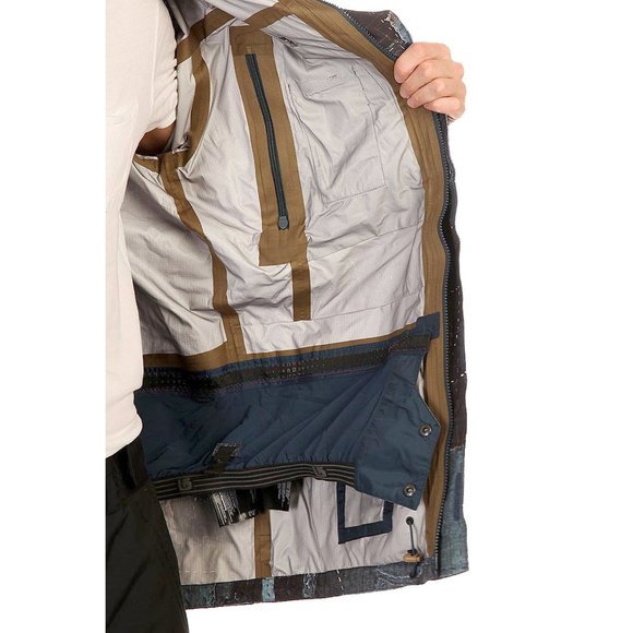 NEW $480 Burton 3L Prospect Jacket! Vaporshell Dry Ride RARE JAPANESE BORO PRINT - Picture 5 of 7